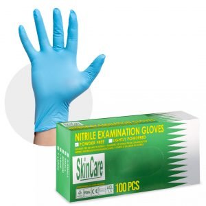 Guante De Nitrilo Sin Talco Azules - 100pcs